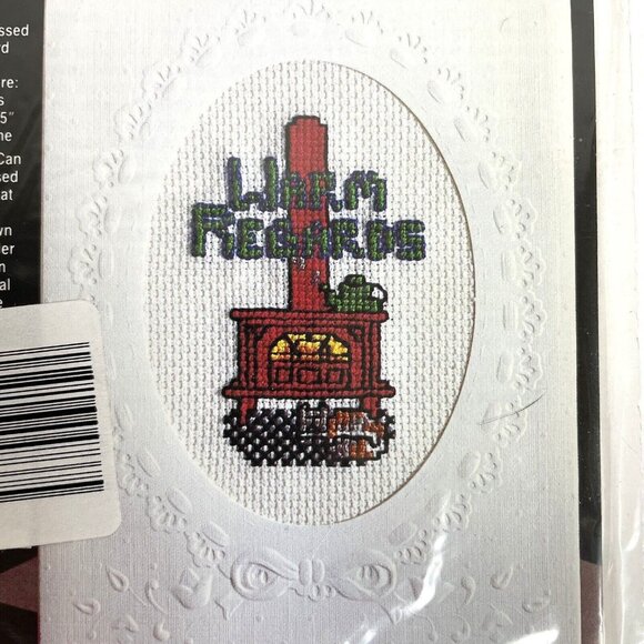 Stitch A Card Cross Stitch Kit # 7058 by Needle Magic "Warm Regards" - Picture 8 of 11